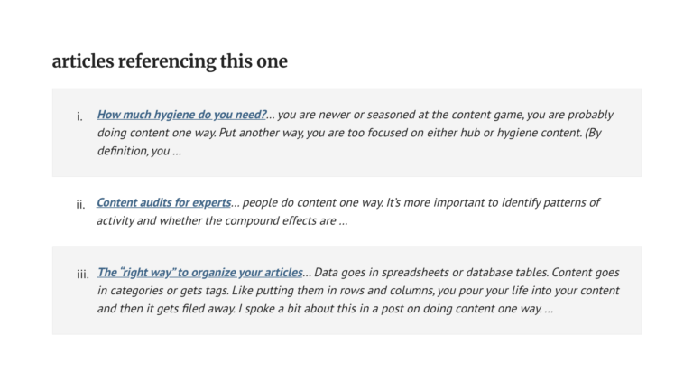 Making internal linking easier